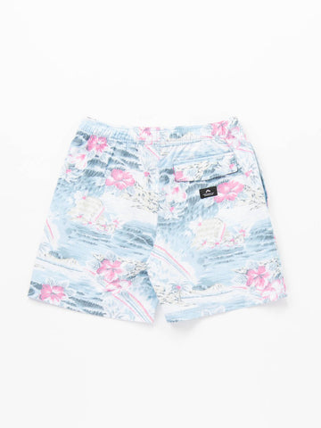 Luau Elastic Boardshort - Sea Blue