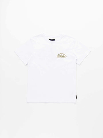 Golden Arch Short Sleeve Tee Boys - White