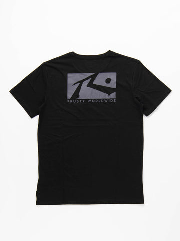 Boxed In Short Sleeve Tee - Black 1