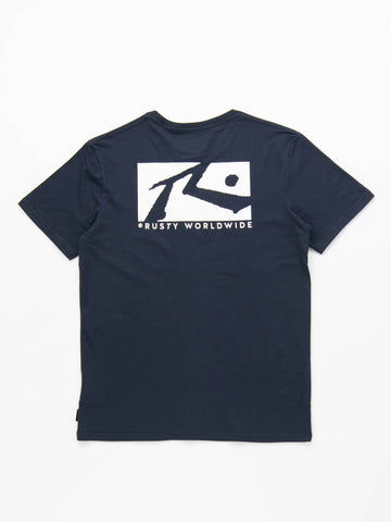 Boxed In Short Sleeve Tee - Dark Sapphire