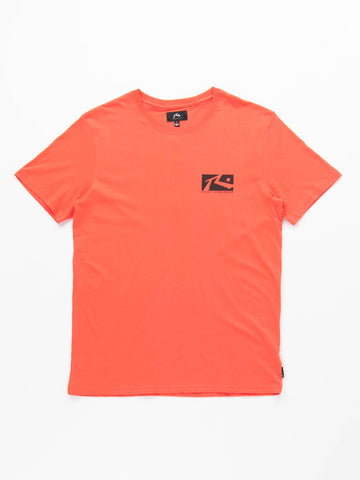 Boxed In Short Sleeve Tee - Hot Coral