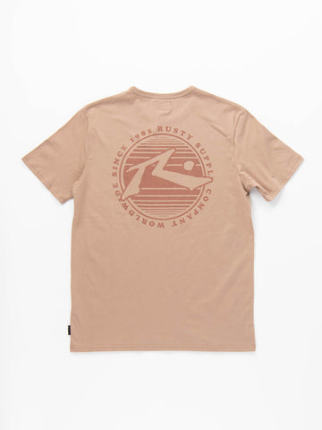 Gone Troppo Short Sleeve Tee - Latte