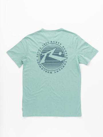 Gone Troppo Short Sleeve Tee - Oil Blue