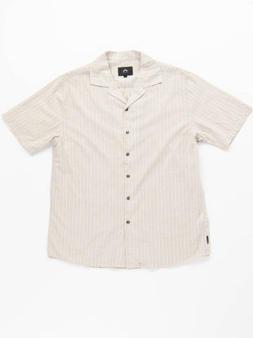 Pulp Short Sleeve Cuban Shirt - Vintage Cream
