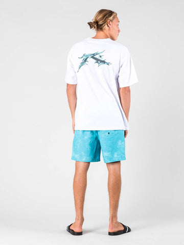 Acid Hotel Elastic Short - Blue Fish