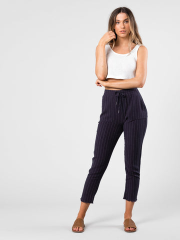 Heartbreaker Stripe Pant - Blue Nights