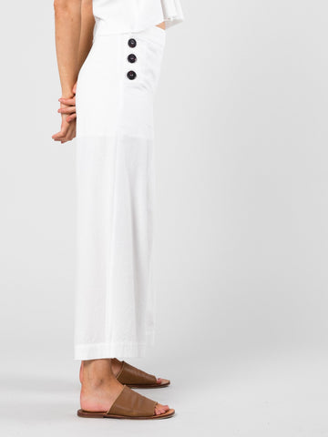 Rabble-Rouser Flare Crop Pant - Bright White