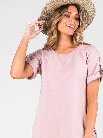 Skipper Short Sleeve Dress - Woodrose