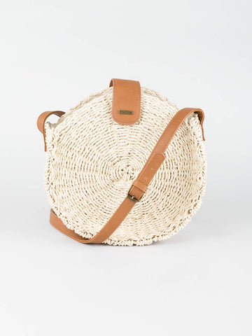 Venice Straw Sidebag - Natural